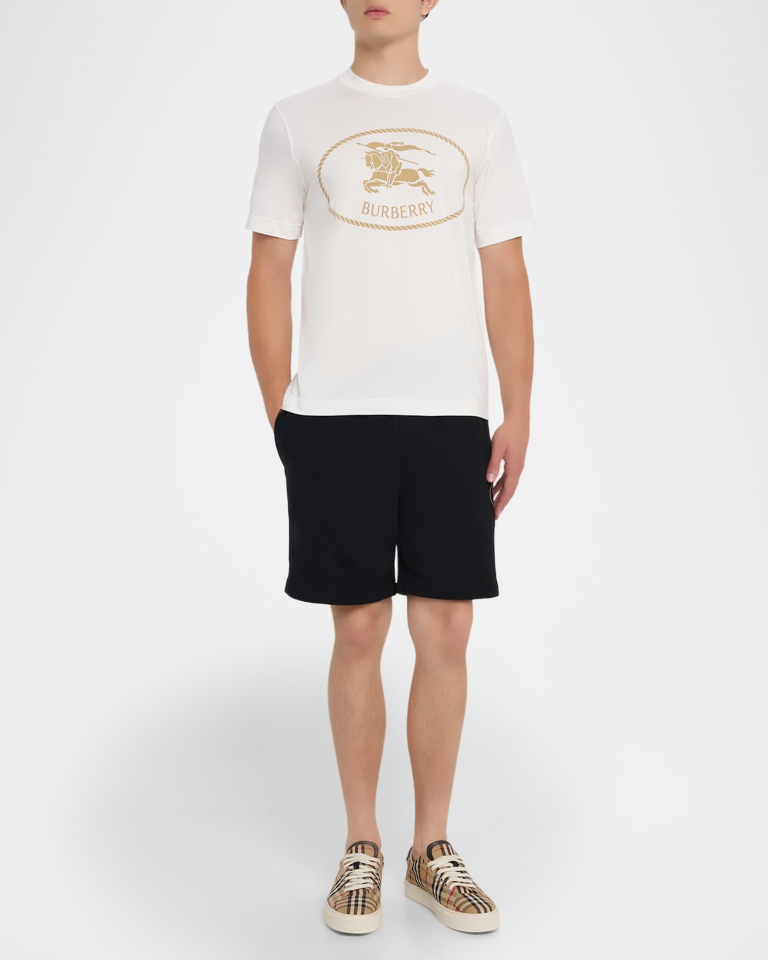Men's Cotton Knight Stamp Graphic T-Shirt Product Image