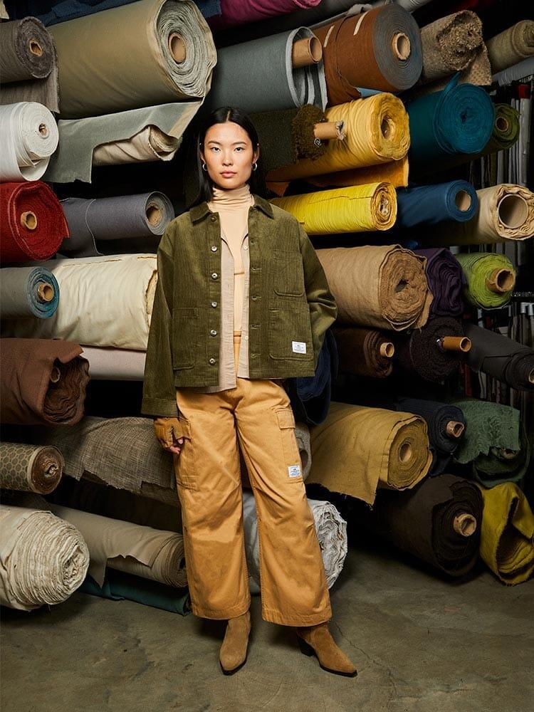 WOMEN'S CORDUROY CHORE COAT Product Image