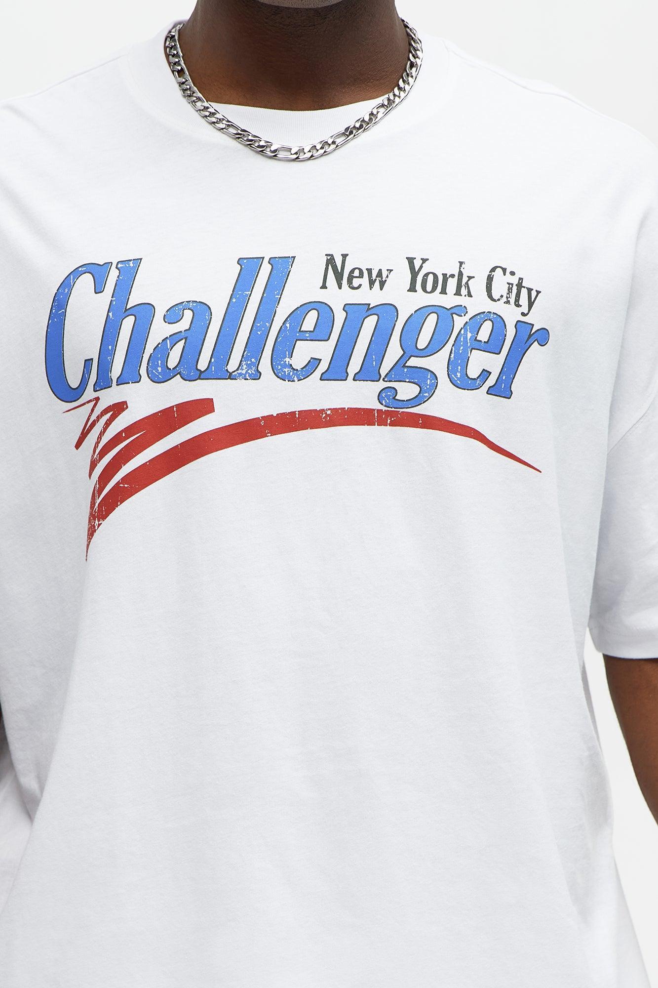 NYC Challenger Oversized Short Sleeve Tee - White Product Image