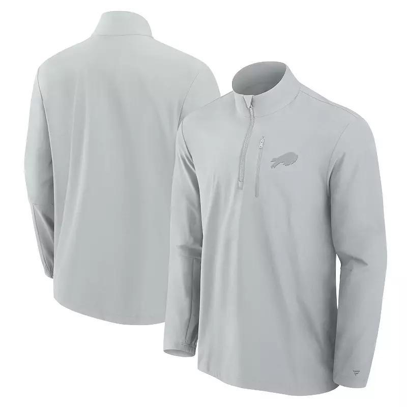 Men's Fanatics Signature Gray Indianapolis Colts Front Office Woven Quarter-Zip Jacket, Size: 5XL, Grey Product Image