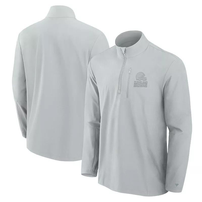 Men's Fanatics Signature Gray Indianapolis Colts Front Office Woven Quarter-Zip Jacket, Size: 5XL, Grey Product Image