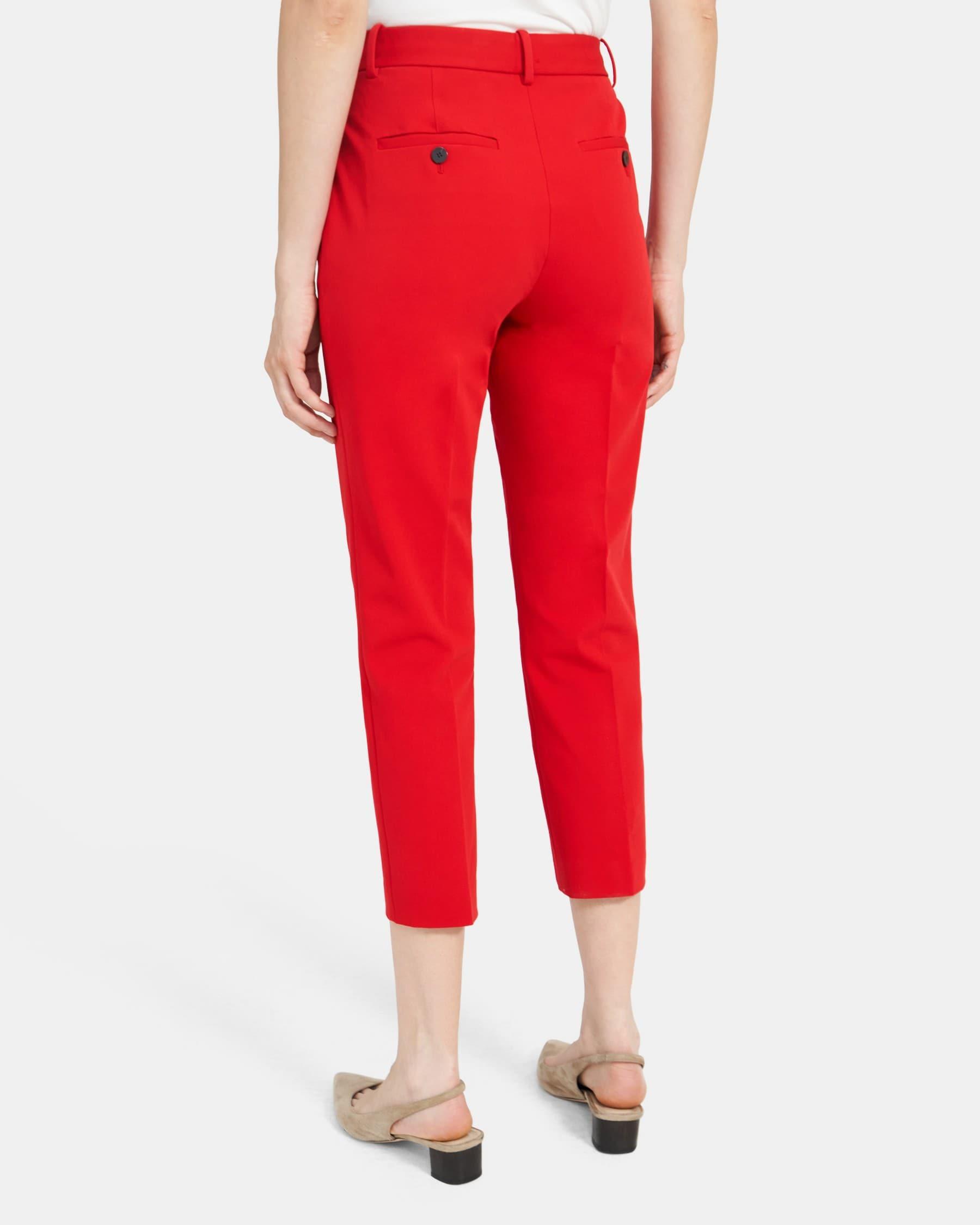 Slim Cropped Pant in Stretch Cotton Twill Product Image