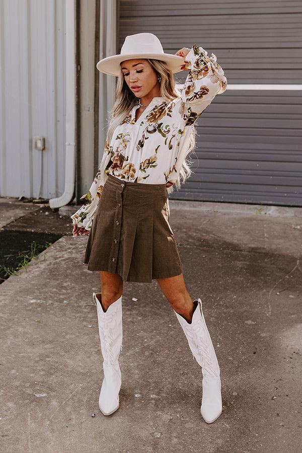 Simply Flourishing Shift Top In Ivory Product Image