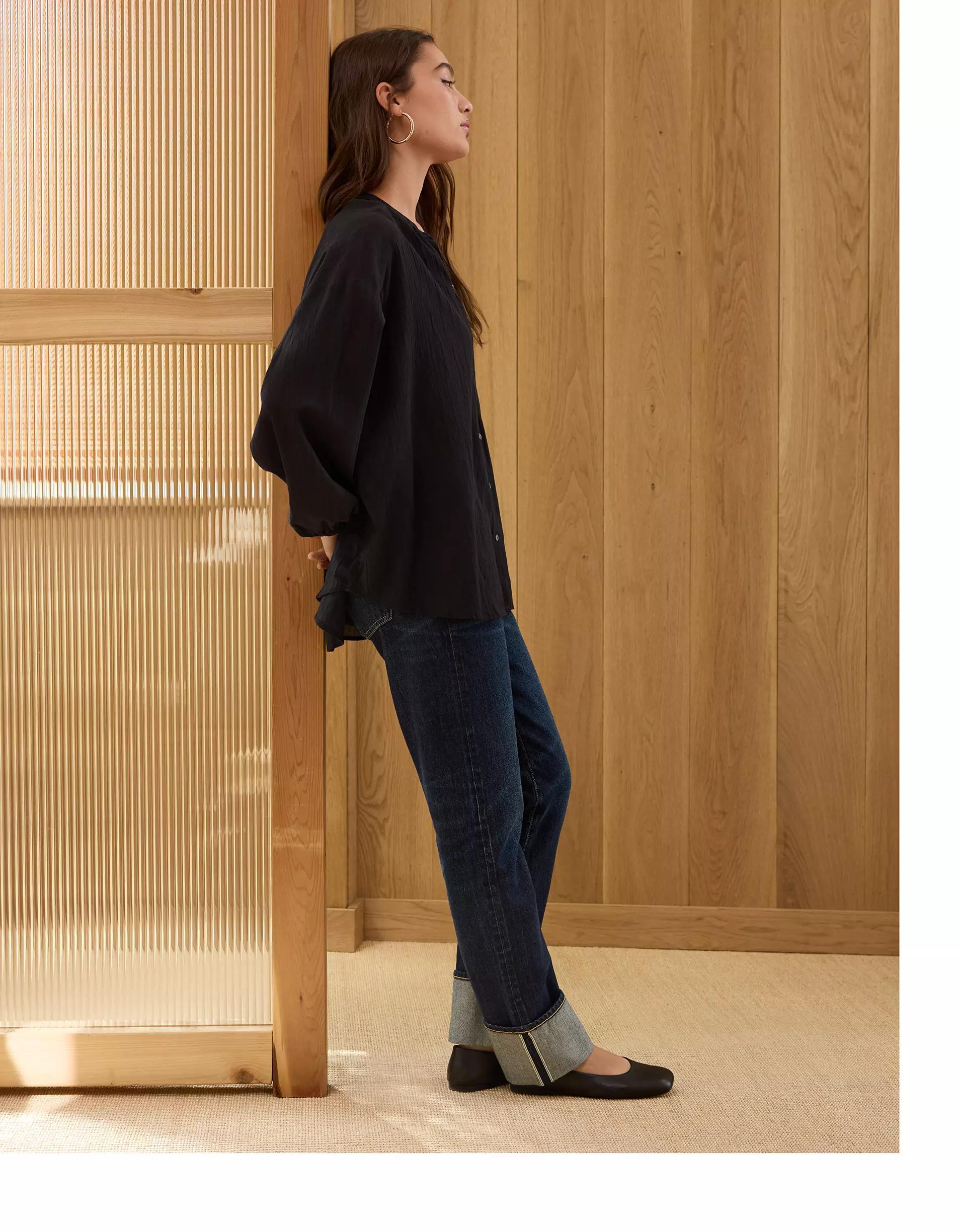 AE77 Premium Voile Blouse Product Image