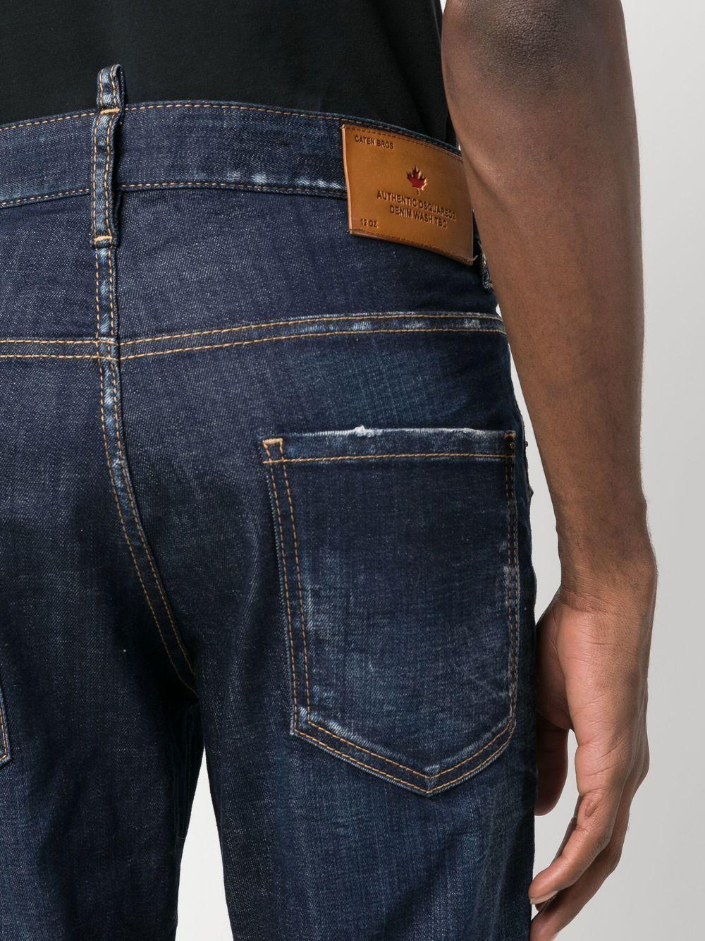 bleach-effect skinny jeans Product Image