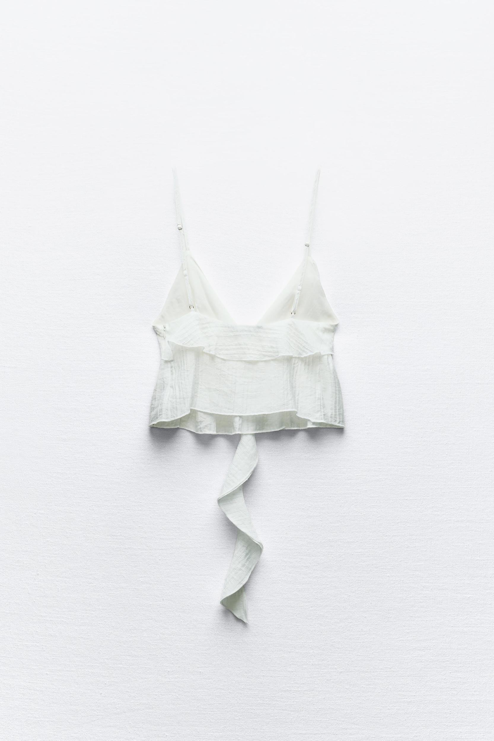 TEXTURED RUFFLED TOP Product Image