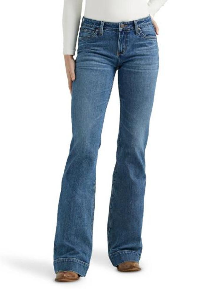 SALE Wrangler Retro® Ladies' Mae Mid Rise Trouser Jeans Product Image