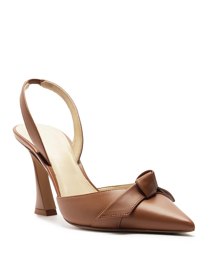 Womens Clarita Bell 85MM Leather Slingback Pumps Product Image