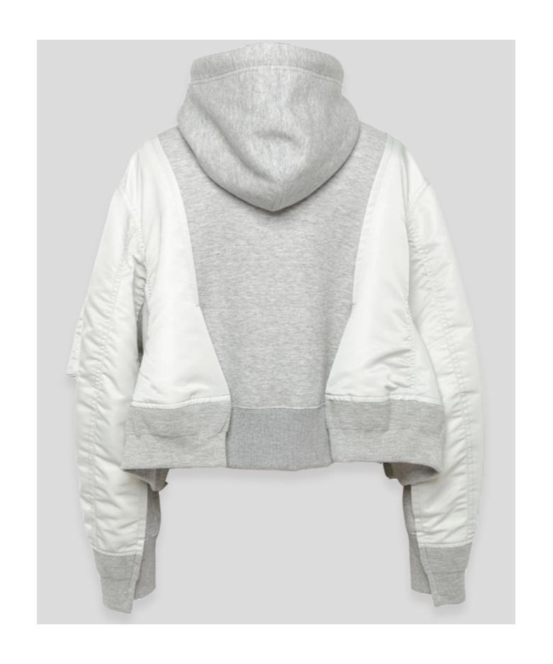 SACAI Layered-design Jacket In Gray Product Image