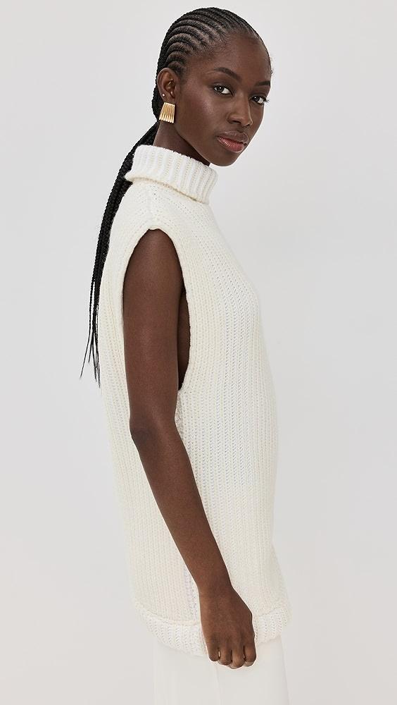Victoria Beckham Sleeveless High Neck Sweater | Shopbop Product Image