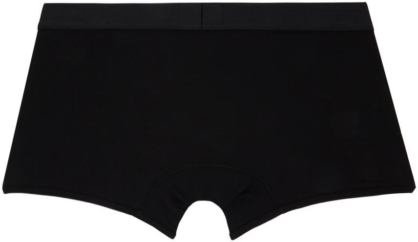 ZEGNA Black Jacquard Boxer Briefs In 001 - Black Product Image