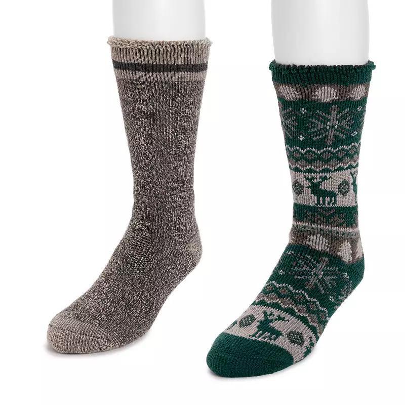 Mens MUK LUKS 2-Packk Heat Retainer Socks Product Image