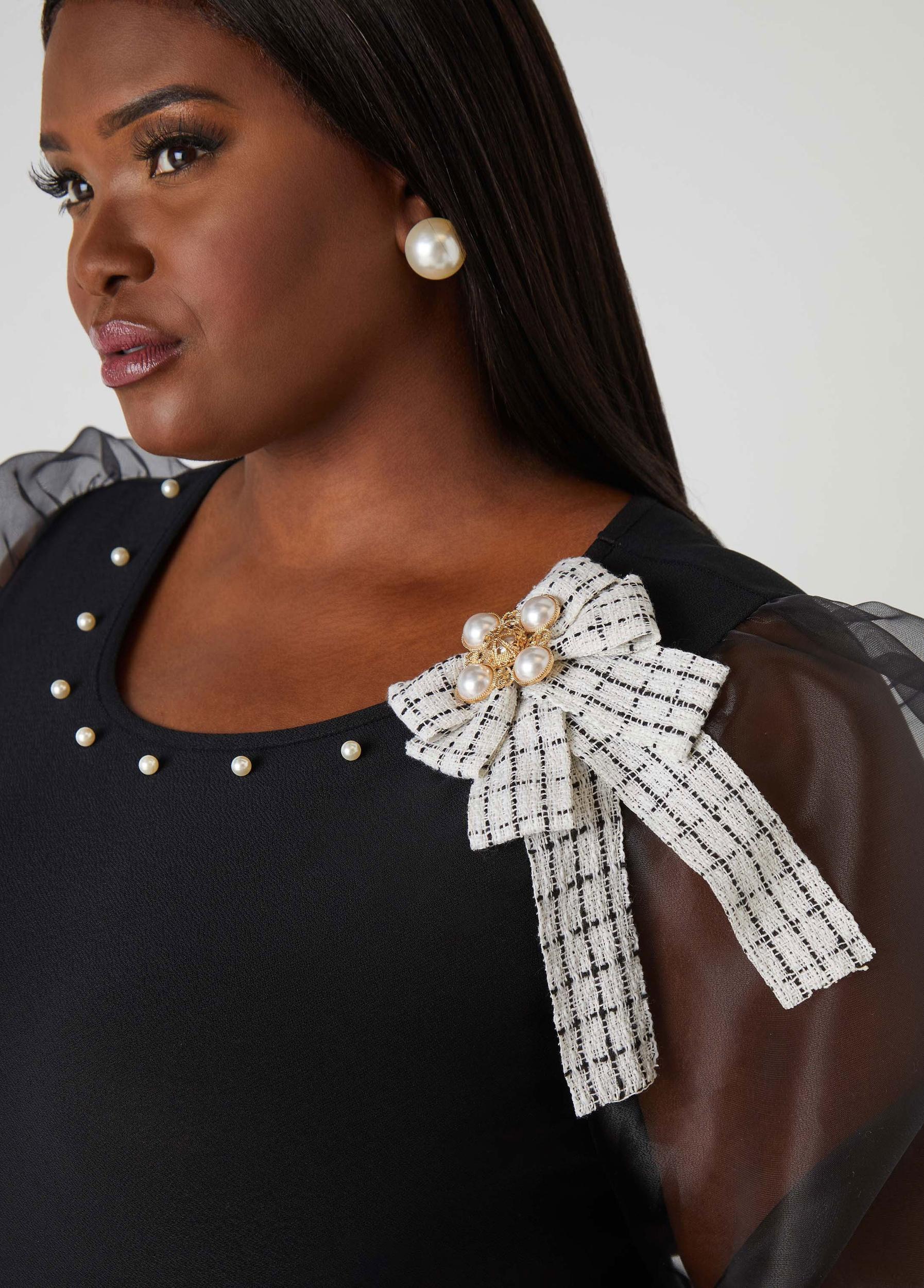 Embellished Puff Sleeved Top Product Image