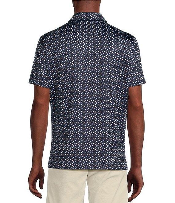 Cremieux Blue Label Performance Stretch Pickleball Print Short Sleeve Polo Shirt Product Image