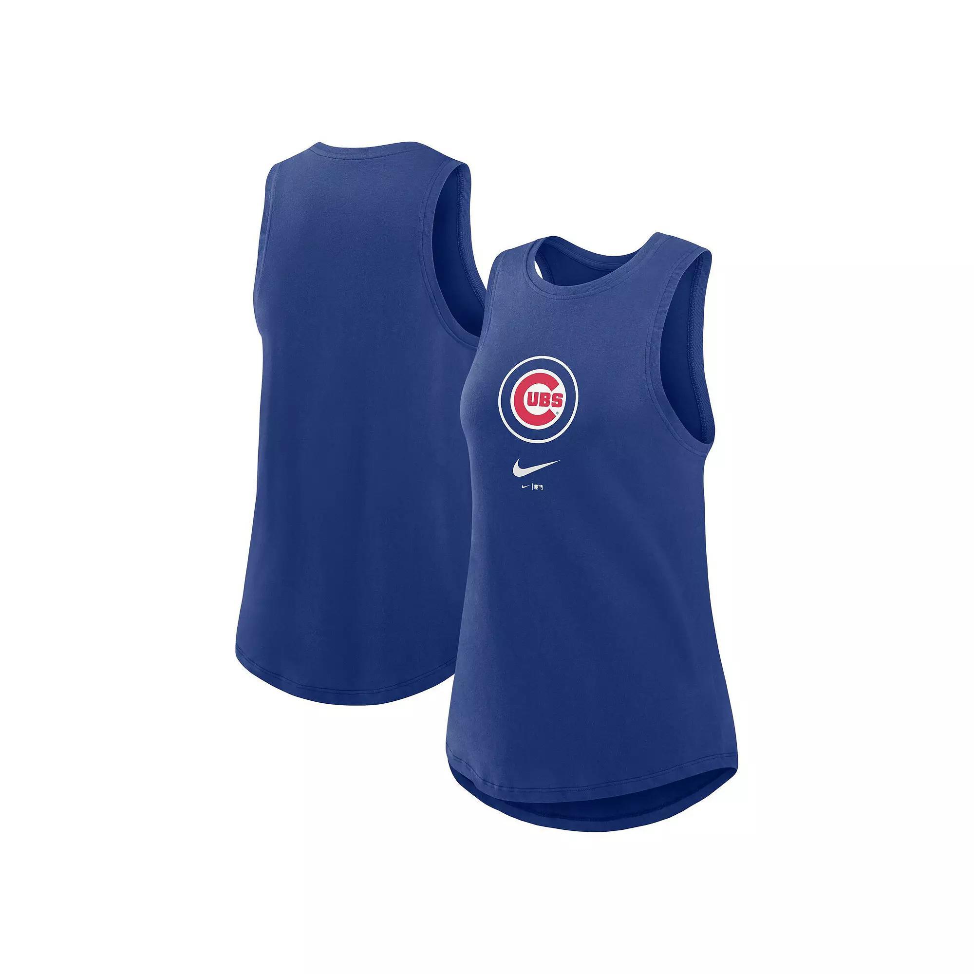 Women's Nike Navy New York Yankees Legacy Icon High Neck Fashion Tank Top, Size: XL, Blue Product Image
