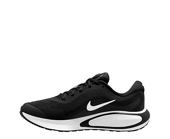 Nike Journey Run Men's Road Running Shoes, Size: 14, Black White Product Image