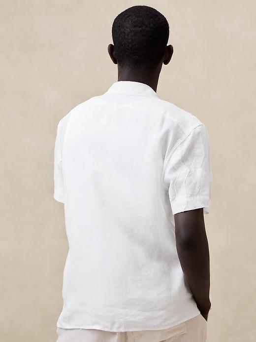 Embroidered Linen Resort Shirt Product Image