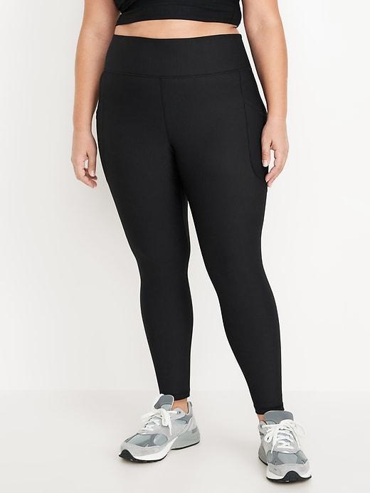 High-Waisted PowerSoft Rib Leggings Product Image