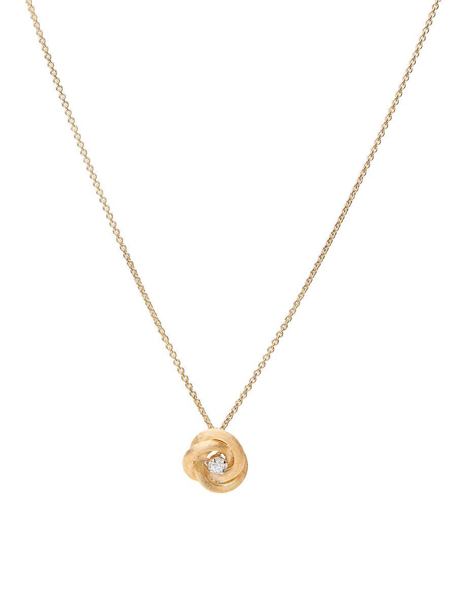 Womens Jaipur Link 18K Yellow Gold & 0.08 TCW Diamond Pendant Necklace Product Image