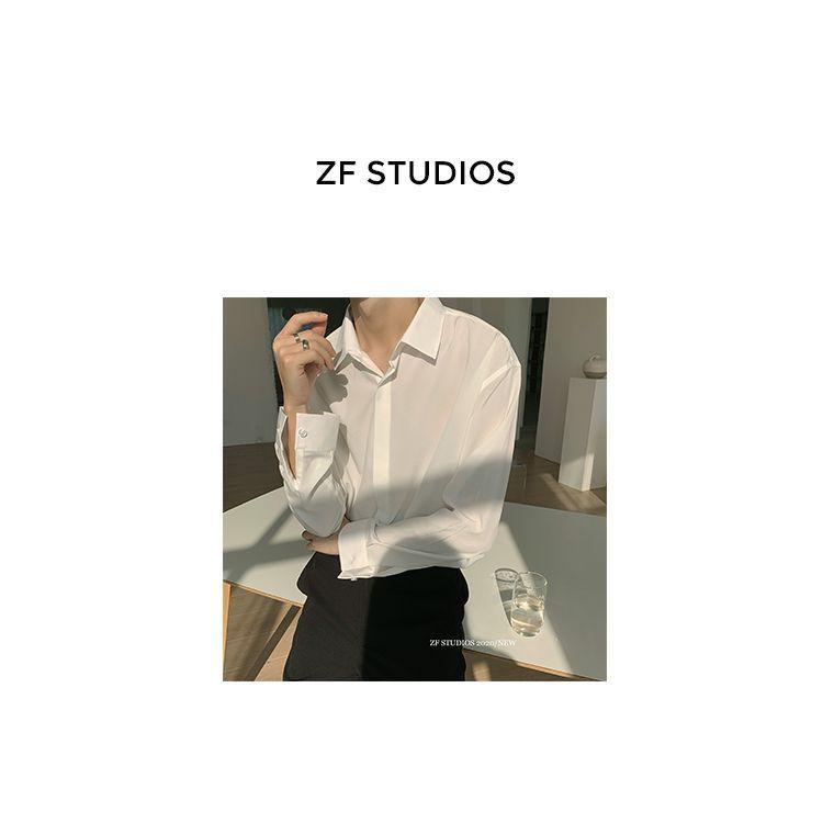 Long-Sleeve Plain Shirt Product Image