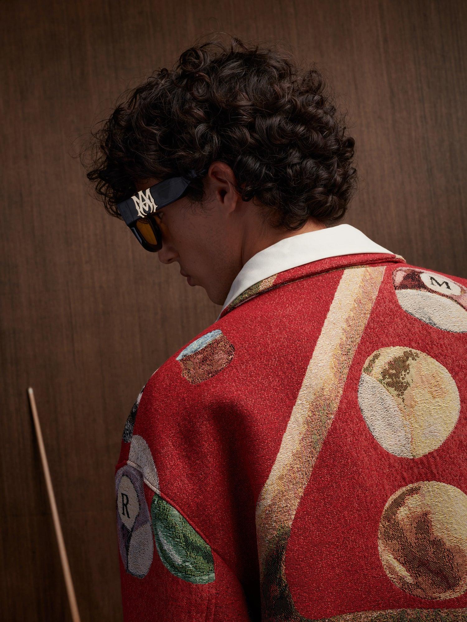 BILLIARDS TAPESTRY BLOUSON - Deep Red Male Product Image