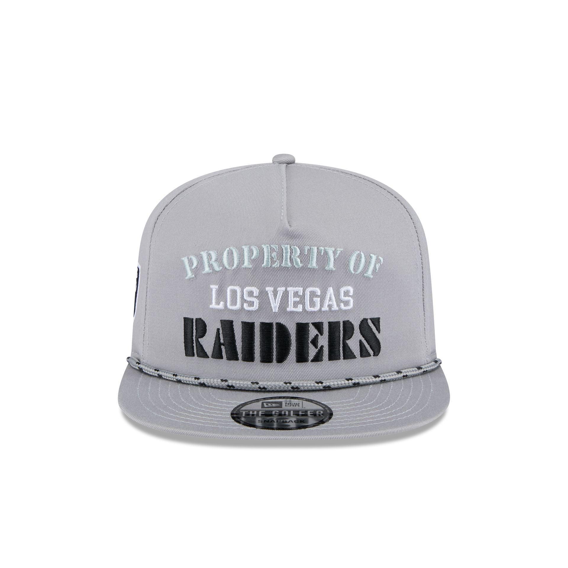Las Vegas Raiders Vintage Gray Rope Golfer Hat Male Product Image