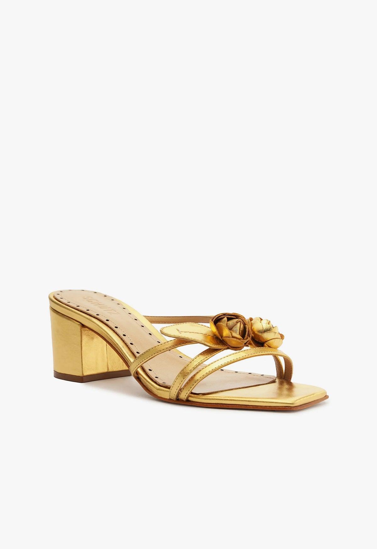 Alma Metallic Leather Sandal Product Image
