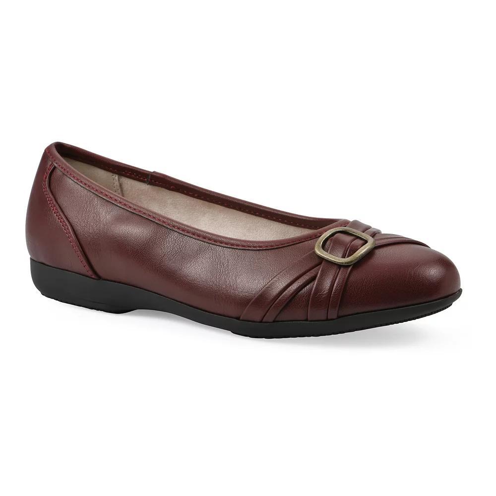 Cliffs by White Mountain Calming Women's Ballet Flats, Size: 6.5, Red Burn Smo Product Image