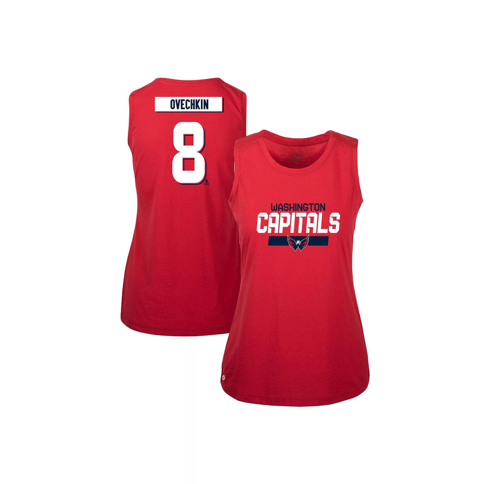 Women's Levelwear Alexander Ovechkin Red Washington Capitals Macy Player Name & Number Tank Top, Size: Small Product Image