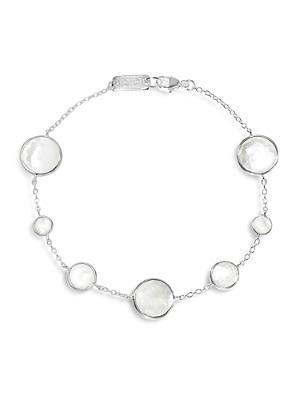 7-Stone Link Bracelet in Sterling Silver Product Image