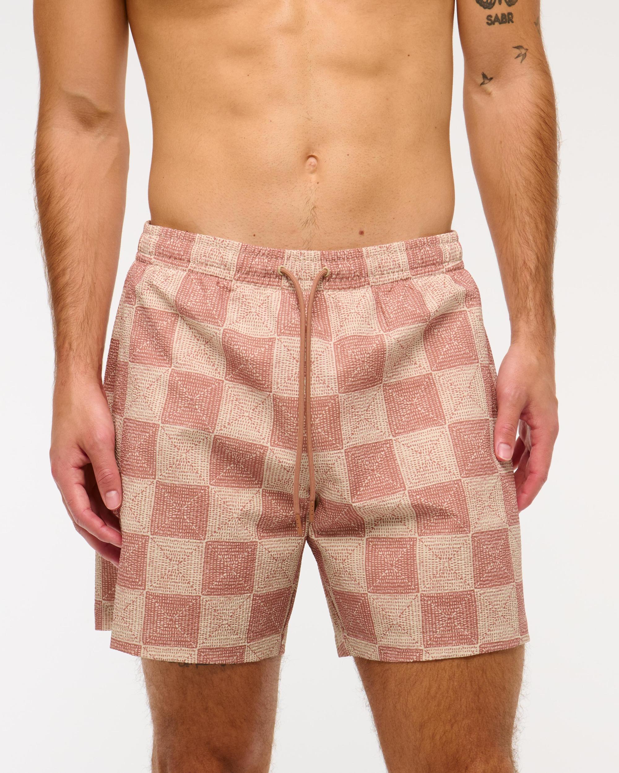 Pull-On Seersucker Swim Trunk Product Image