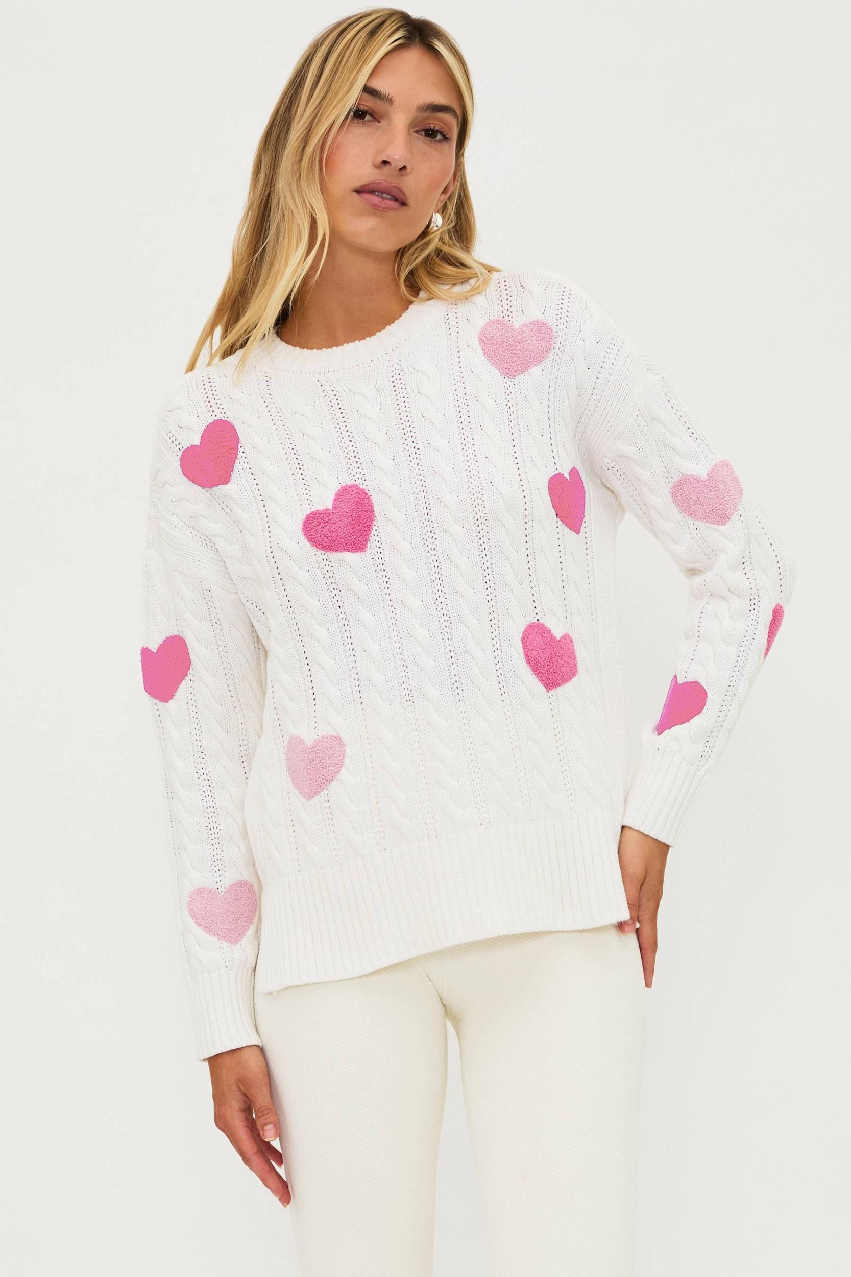 Callie Sweater Love Ivory Cable Product Image