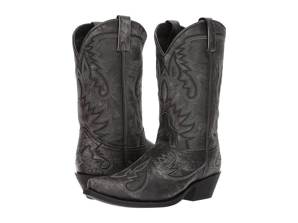 Laredo Garrett Men's Cowboy Boots, Size: 12 Wide, Black Distressed Product Image