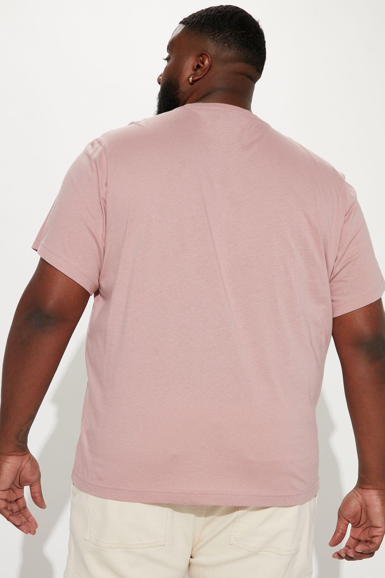 Essential Short Sleeve Crew Tee - Mauve Product Image