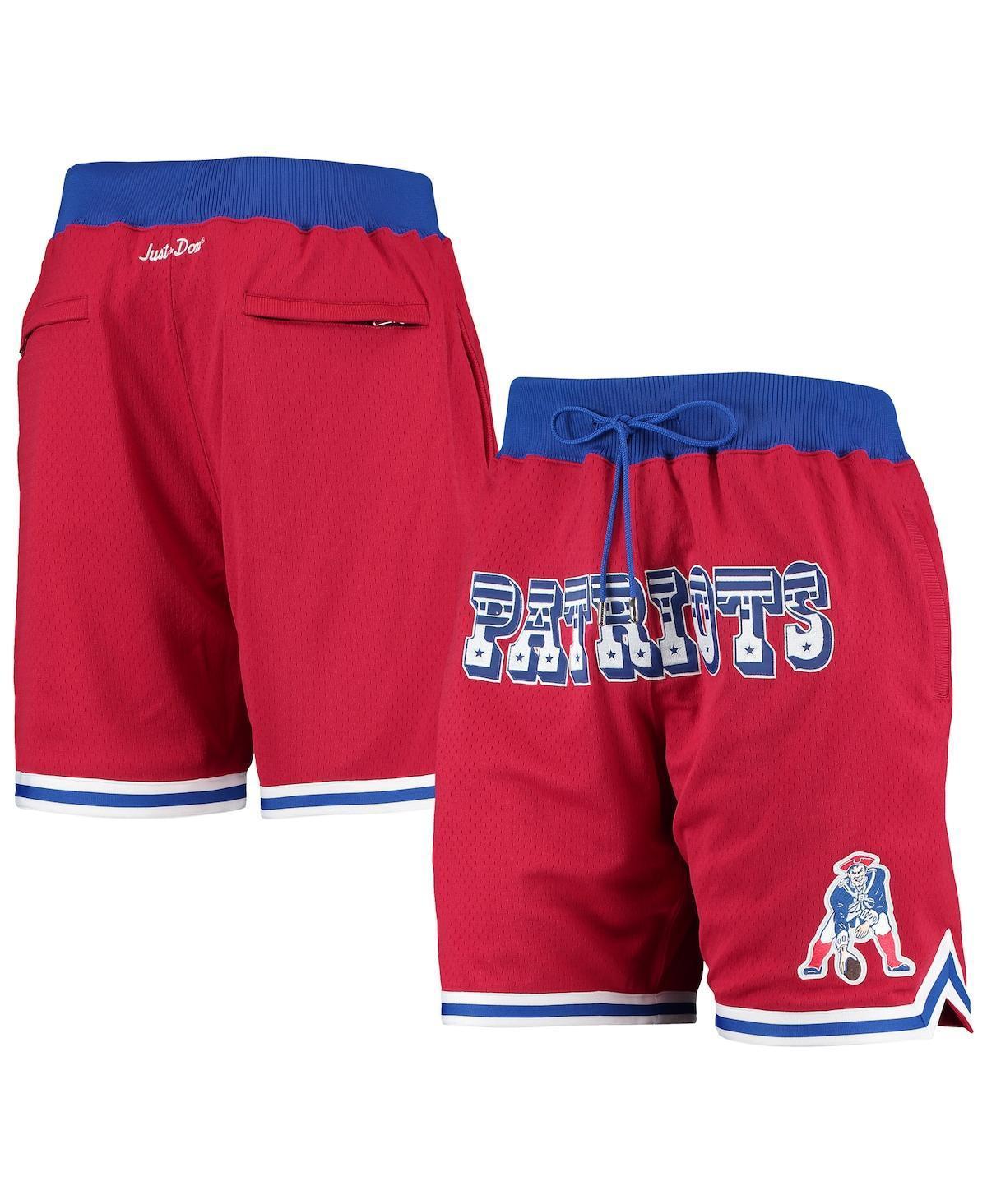 Men's Mitchell & Ness Red New England Patriots Just Don Gold Rush Shorts, Size: 2XL Product Image