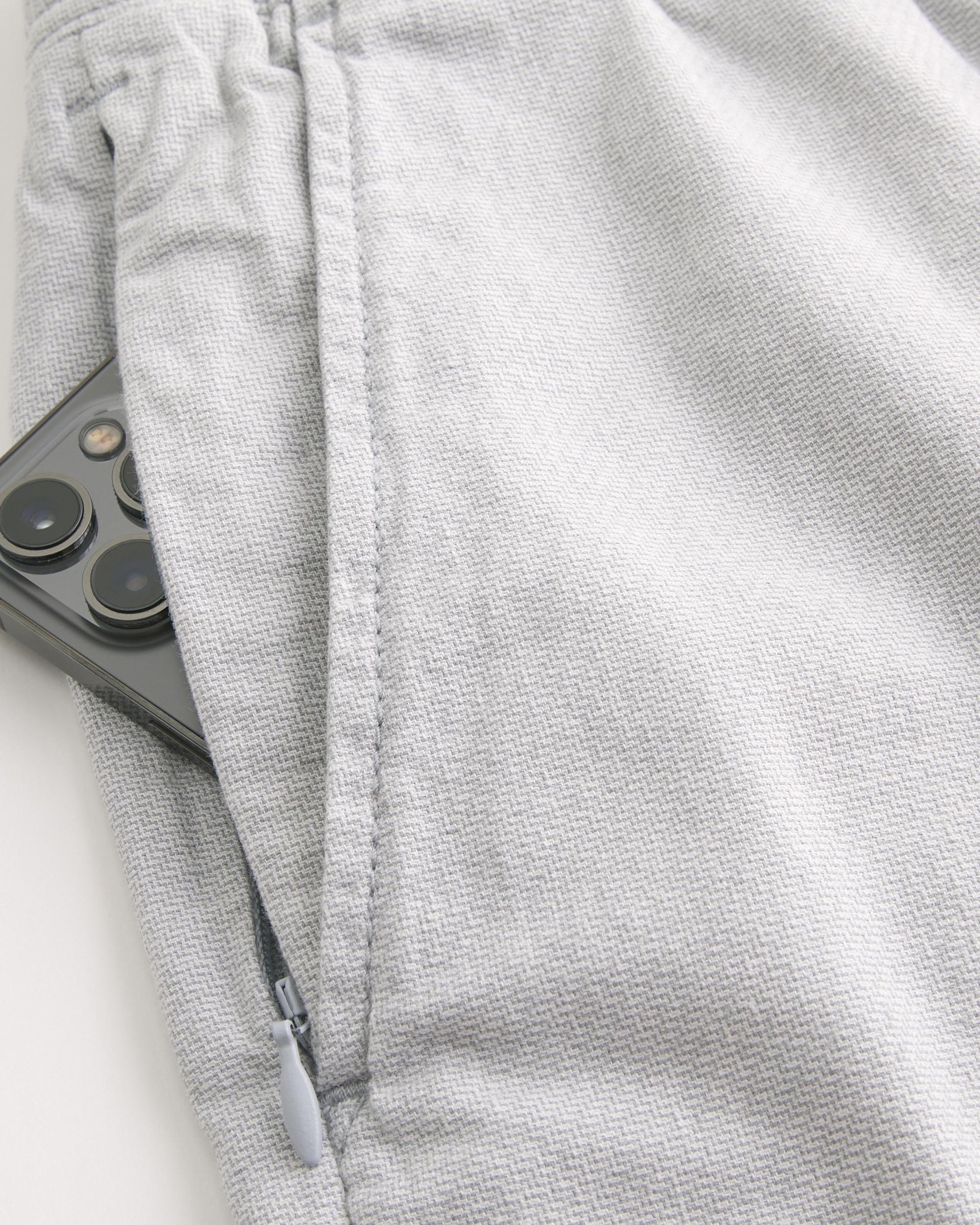 Flex-Waist Linen-Blend Pull-On Shorts 8” Product Image