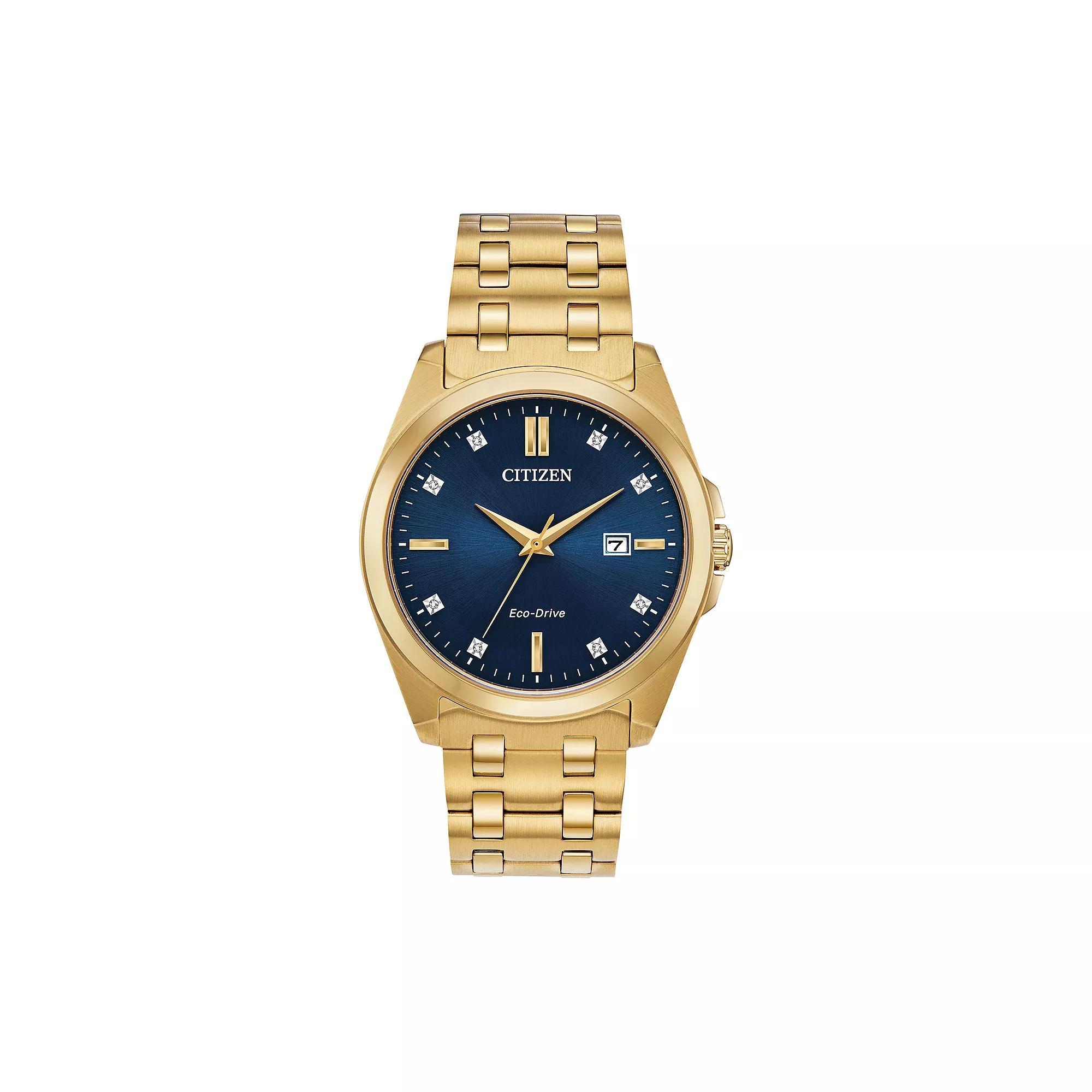 Citizen Eco-Drive Men's Corso Diamond Accent Watch - BM7103-51L, Size: Large, Gold Tone Product Image