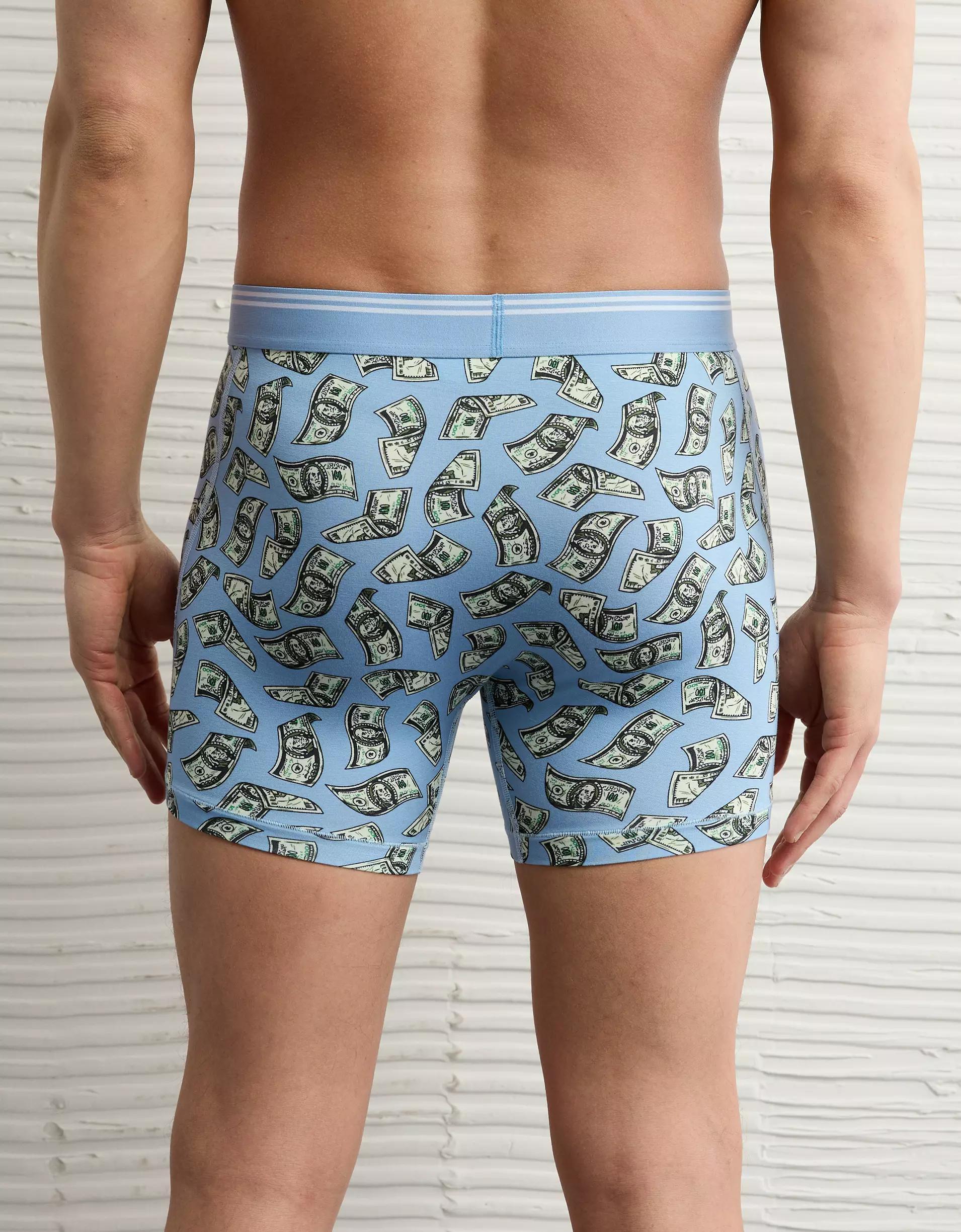 AEO Men's Palm Trees 4.5" Ultra Soft Boxer Brief Product Image