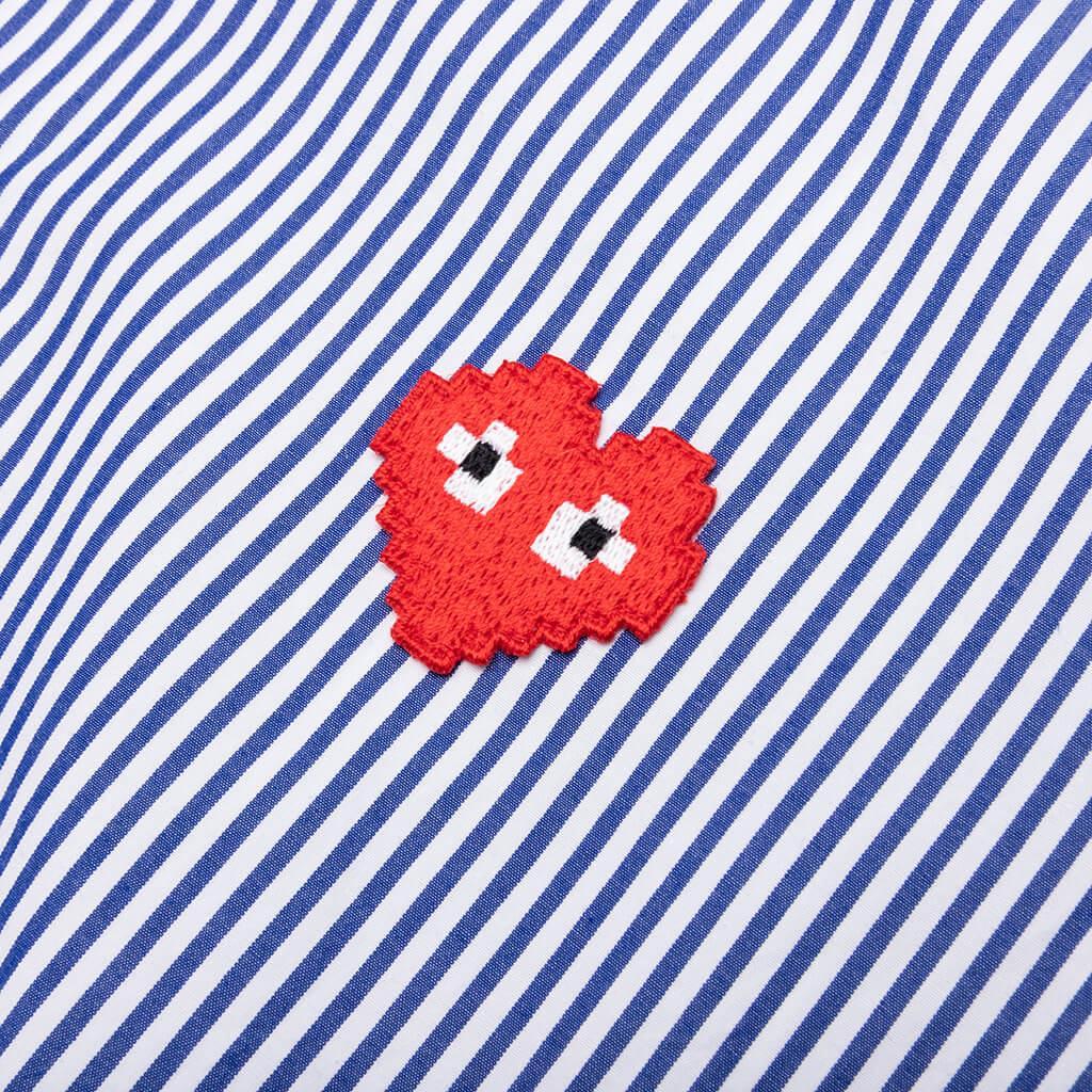 Comme des Garcons PLAY x the Artist Invader Broad Striped Shirt - Stripe A Male Product Image