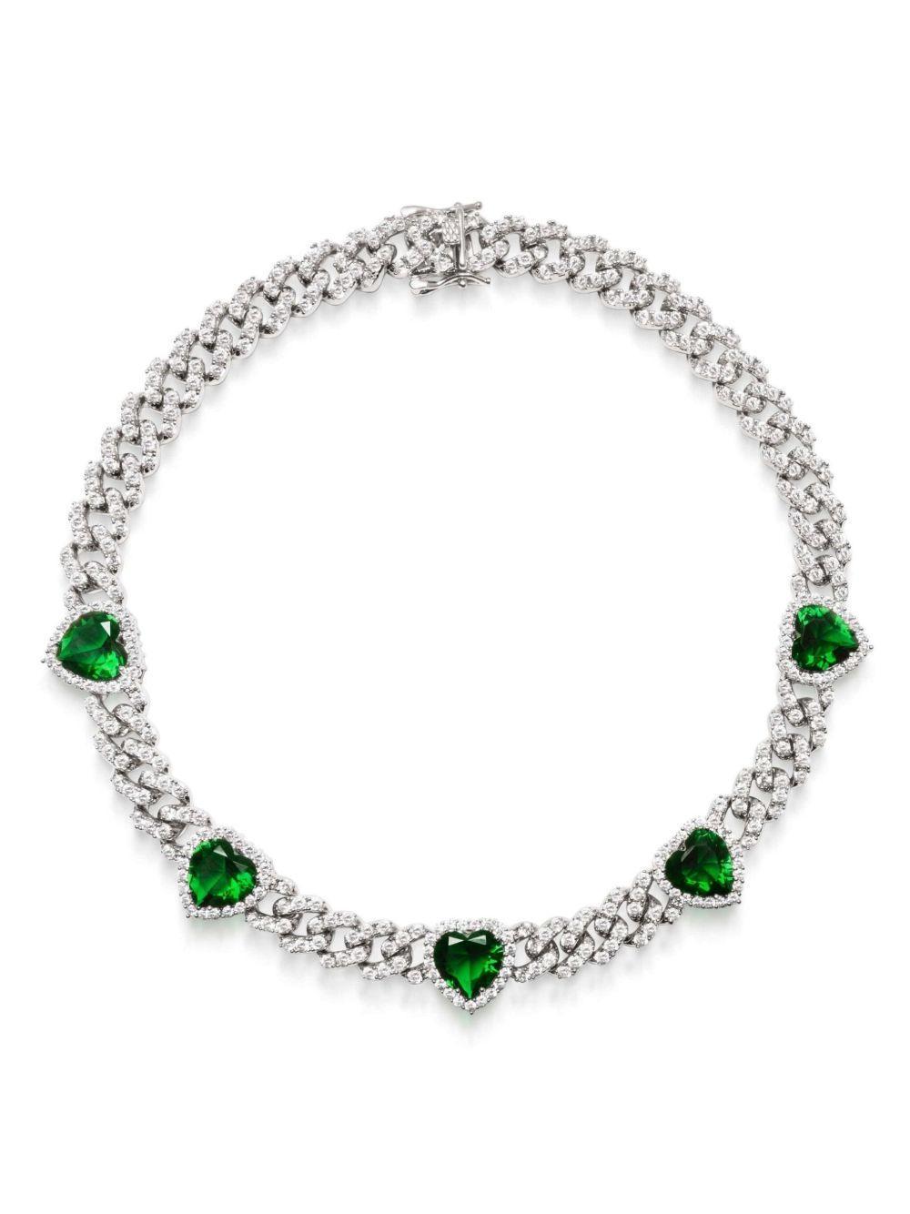crystal-embellished choker-chain necklace Product Image