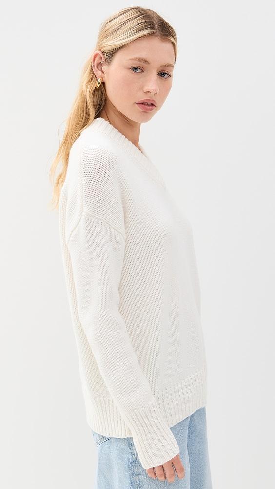 La Ligne Solid Marin V Neck Sweater | Shopbop Product Image