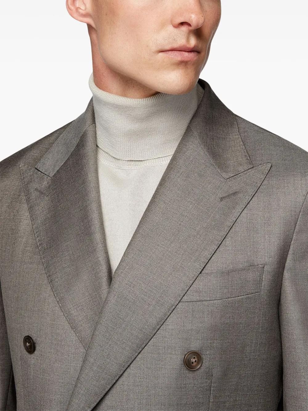 wool double-breasted suit Product Image