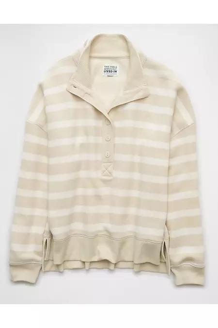 AE Big Hug Henley Sweatshirt Women's Product Image