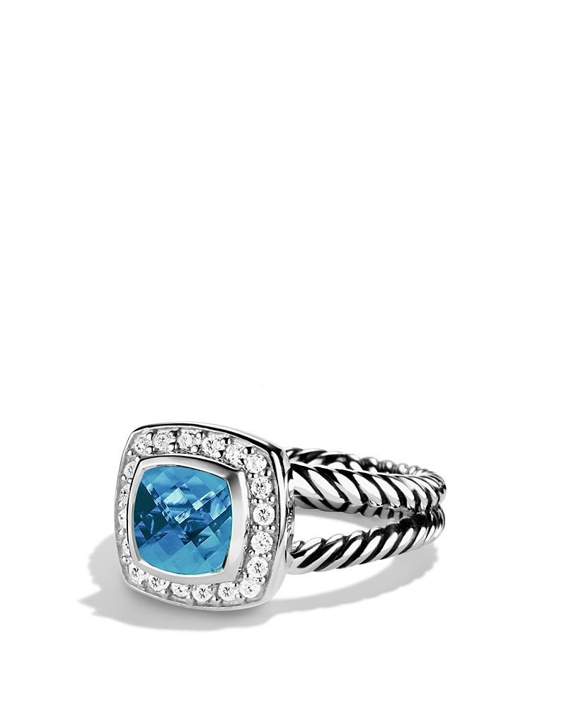 David Yurman Petite Albion Ring with White Topaz & Diamonds Product Image