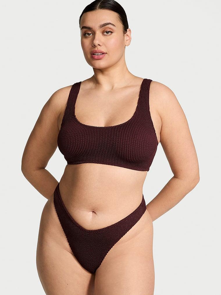 Crinkle Brazilian Bikini Bottom Product Image