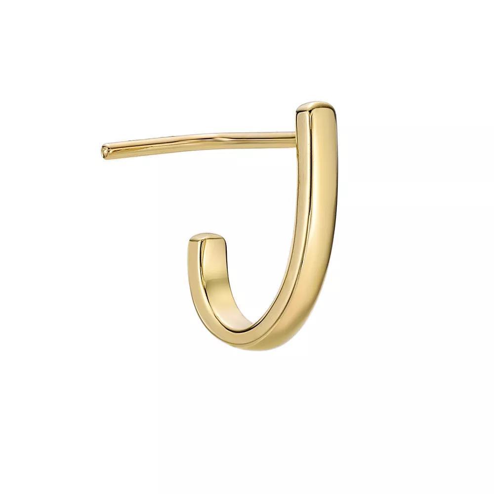 Lila Moon 14k Gold 90-Degree J-Hoop Nose Ring, Women's, Yellow Product Image