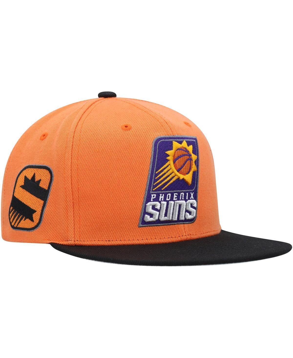 Men's Mitchell & Ness Orange/Black Phoenix Suns Side Core 2.0 Snapback Hat, Phx Orange Product Image