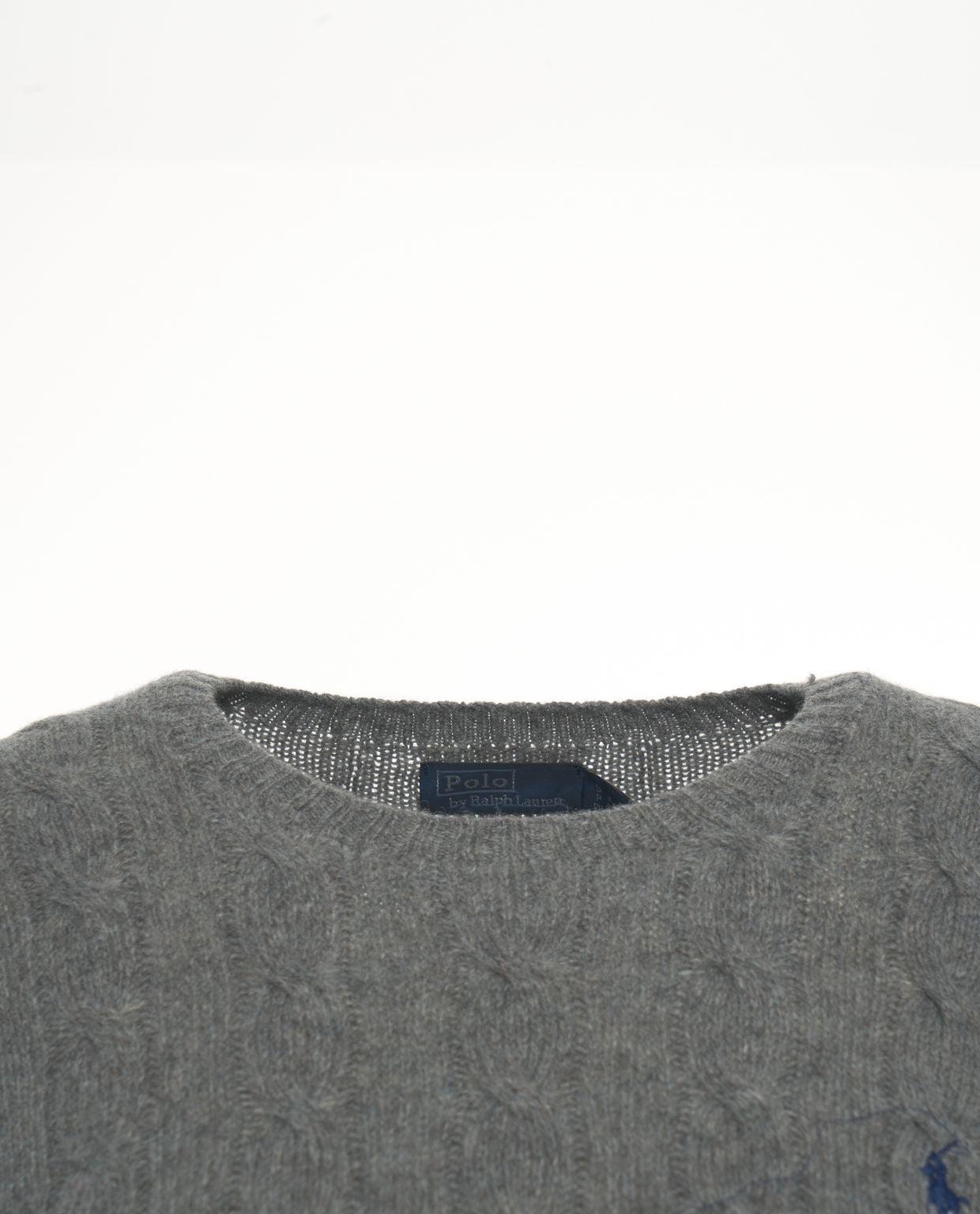 Sweater with cable knit pattern Product Image