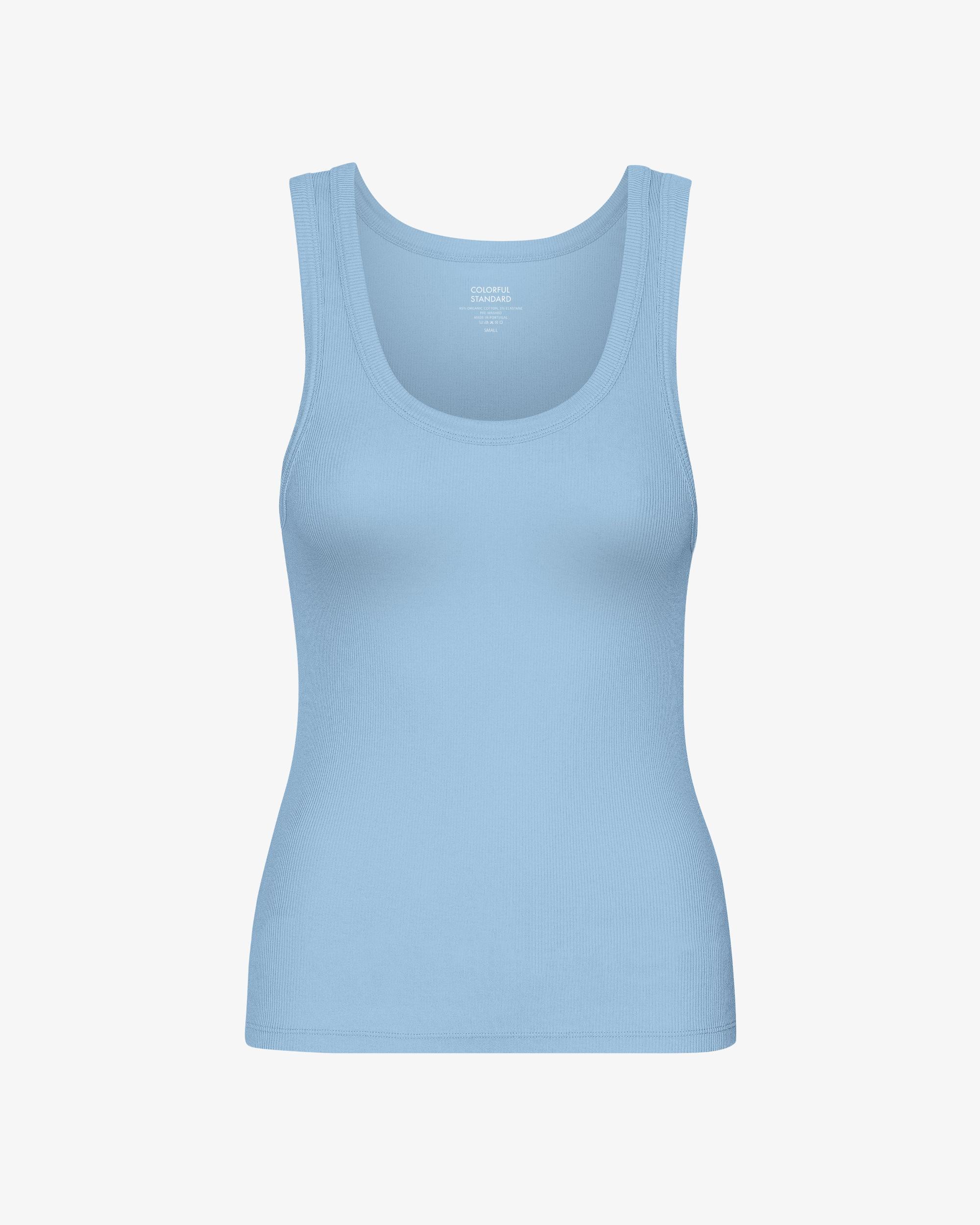 Women Organic Rib Tank Top - Coffee Brown Product Image