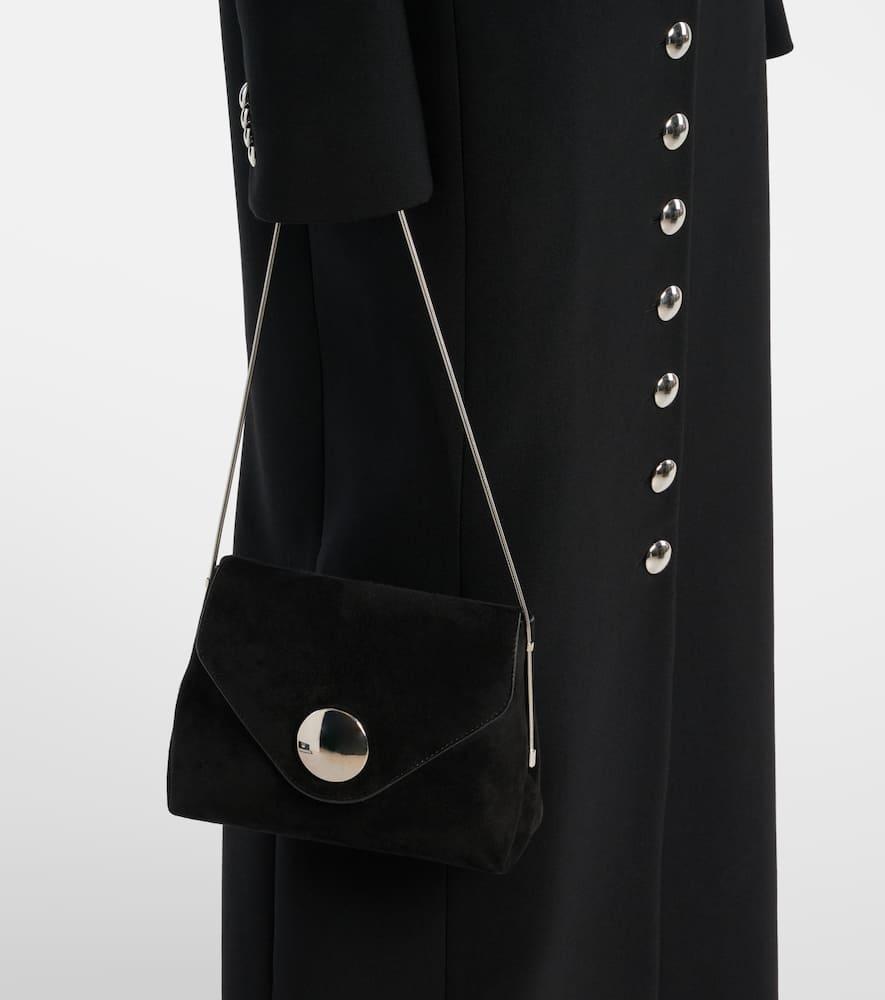 KHAITE Bobbi Suede Shoulder Bag In Black Product Image